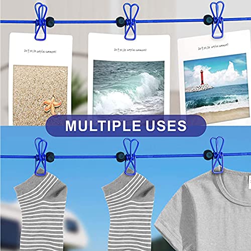 HSNNXY Portable Travel Clothesline, Adjustable Windproof Camping