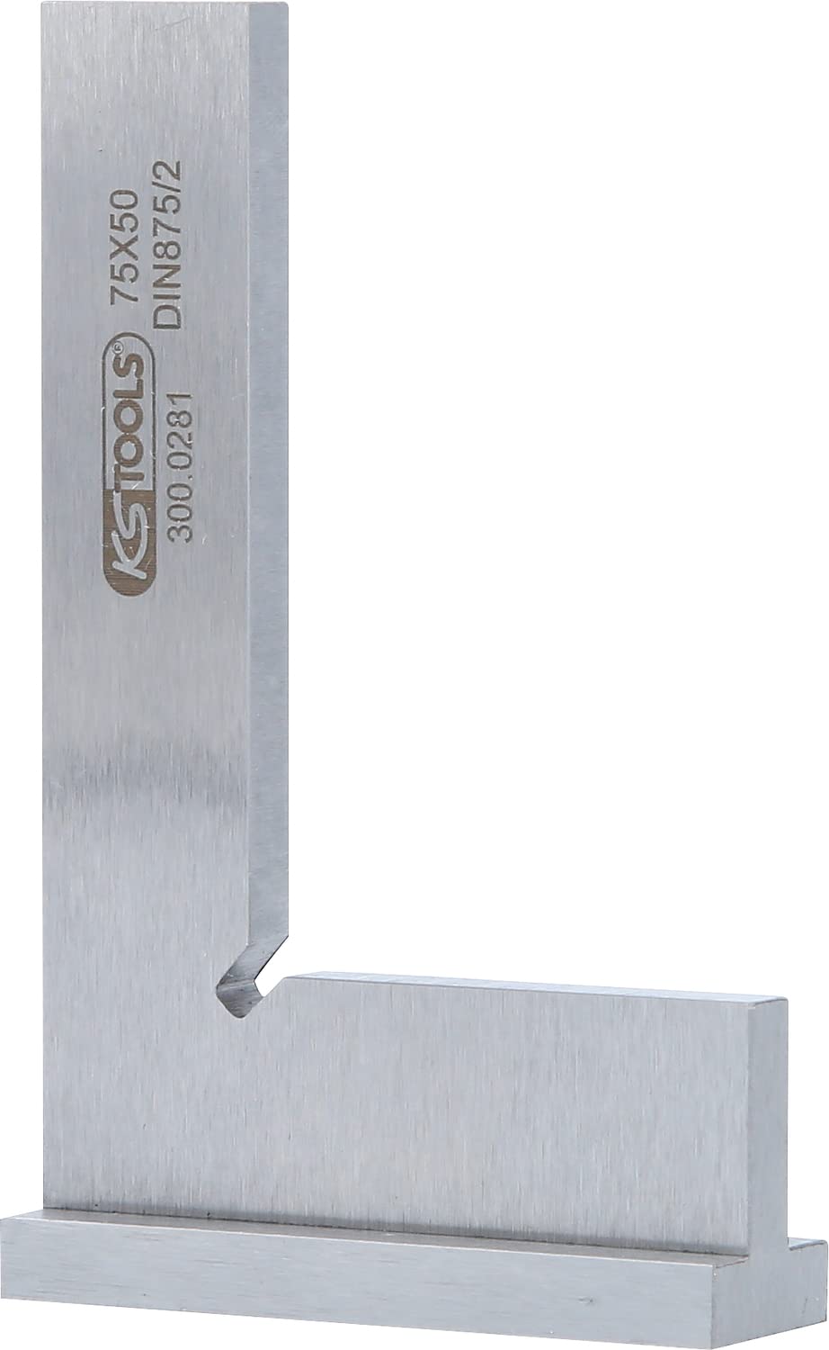 KS Tools 300.0281 Square with stock DIN 875/2, 75mm