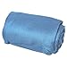 Cloudz Cozy Compact Airplane Travel Blanket for Your Flight, Car, Camping, Home or Comforting Warmth Anywhere! - Light Blue