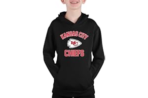 Team Fan Apparel NFL Youth Gameday Hooded Sweatshirt, Pro Football Hoodie Pullover Sweatshirt, Sports Apparel Boys and Girls