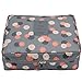 Jiaruo multi-function travel cosmetic bag waterproof Makeup bags (floral blue)