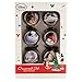 Disney Tim Burton's 2014 The Nightmare Before Christmas Decoupage Ornament Set~ Jack Skellington, Sally, Dr. Finkelsteinth, Zero, Oogie Boogie and Mayor ~ 6-Pc.