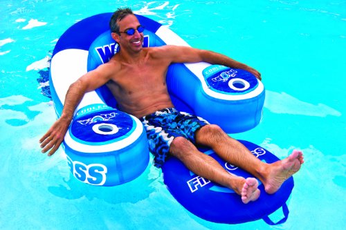 WoW World of Watersports, 11-2030 First Class Lounge, Inflatable, 1 Person, Cooler and Cup Holders