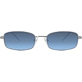 SOJOS Small Trendy Rectangle Sunglasses Womens Mens, Retro 80s 90s Y2k Chic Narrow Thin Skinny Sunnies SJ1187