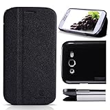 Nillkin Fresh Style Mix Flip Pu Leather Cover Hard Case for Samsung Galaxy Grand Neo I9060 Galaxy Grand Lite Samsung Galaxy Grand Duos i9082 i9080 i9060 (Black)