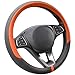 COFIT Crystal Steering Wheel Cover, Diamond Like, Microfiber Leather, Fashionable, Universal M 14 1/2-15 1/3 Inch