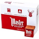 Master Billiard/Pool Cue Chalk Box, 12 Cubes, Rust