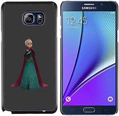 For Samsung Note 5 N9200 N920 - PRINCESS QUEEN CROWN ART BLONDE ROBE /Design Hard Plastic Protective Case Slim Fit Cover/ - Super Marley Shop -