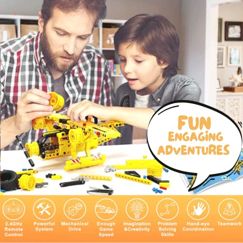 STEM Building Toy for Boys 812 Build a Dump Truck or Airplane 2 in 1