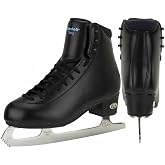 Riedell Topaz Adult Figure Ice Skates for Women and Men | Supportive, Comfortable, Moisture-Wicking, Stainless Steel Eclipse Capri Blade, Dri-Lex Lining, Flex Notch Design