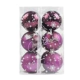 christmas tree decorations purple and silver