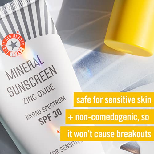 First Aid Beauty Mineral Sunscreen Zinc Oxide, Broad Spectrum, SPF 30