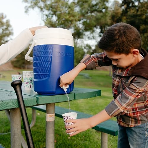 Dispensador de Bebidas Sport 2 Gallon 7,6 L – Enfriador Aislado para Deporte, Camping & Exterior – Depósito Resistente con Grifo, Majestic Blue, fácil de Limpiar