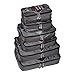 Rusoji Premium Packing Cube Travel Luggage Organizers - 6pc Various Size Set (Grey)