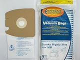 9 micro filtration Vacuum Bags for Eureka MM Mighty Mite 3670 and 3680 Canister