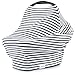 Carseat Cover | Carseat Canopy & Nursing Cover, 5 in 1 Baby Cover, Stretchy & Ultra Soft Nursing and Breastfeeding Cover for Boys & Girls, Stroller Cover for Babies by Matimati Baby (Classic Stripe)