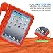HDE Kids Case for iPad Mini 2 3 -Shock Proof Rugged Heavy Duty Impact Resistant Protective Cover Handle Stand for Apple iPad Mini 1 2 3 Retina (Orange)