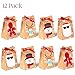 NIMU 12 Pack Christmas Bag Reusable Craft Paper Boxes for Gift and Presents Candies Cookies Bundle Xmas Theme Gift Wrapping Bags Great Holiday Bulk Prime