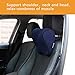 Dreamer Car Neck Pillow for Car, Memory Foam Car Pillow for Cervical Support and Neck Pain Relief with Two Adjustable Straps,Blue