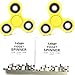 Lalago Fidget Spinner Hands Toy Stress Reducer - 2 Pack Finger Gyro Perfect For ADD, ADHD, Anxiety, and Autism Children Adult (Yellow)