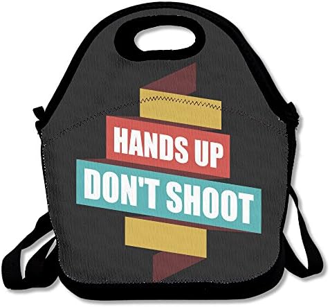 Hands Up, Don't Shoot Lunch Tote,lunch Box Bag For Kids And Adult, Lunch Holder With Adjustable Strap