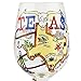 Top Shelf Texas Wine Glass, 1 Count (Pack of 1), Multicolored