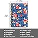 2020 Blue Floral Soft Cover Academic Year Day Planner Book by Bright Day, Weekly Monthly Dated Agenda Spiral Bound Organizer, September 2019 to December 2020 6.25 x 8.25 Inch,