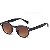 ADE WU Retro Round Sunglasses for Women Men Vintage Small Circle Frame Tinted Sun Glasses Unisex Stylish 46mm