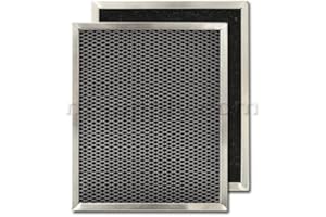 AMERICAN METAL FILTER Carbon Range Hood Filter 8 3/4" x 10 1/2" x 3/8", Pack of 2