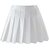 Nileafes Little Girl Pleated Tennis Skirt with Short Kid Athletic Uniform Skorts Sport Skirts