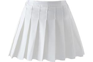 Nileafes Little Girl Pleated Tennis Skirt with Short Kid Athletic Uniform Skorts Sport Skirts