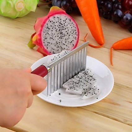 Vmore Potatoes Knife Vegetables Wave Knife Slicer Cutter French Fries Maker