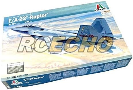 ITALERI RCECHO Aircraft Model 1/48 F/A-22 Raptor Scale Hobby 850 T0850 with RCECHO® Full Version Apps Edition