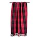 DII Buffalo Check Collection Rustic Farmhouse Throw Blanket with Tassles, 50x60, Tango Red/Black