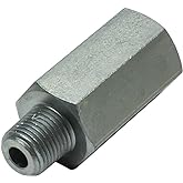 GlowShift Transmission Test Port Sensor Thread Adapter Fits Ram 48RE Trans | Compatible with 1998.5-2007.5 Dodge 2500 3500 Automatic Transmission, Extends Trans Test Port for 1/8-27 NPT Temp Sensor