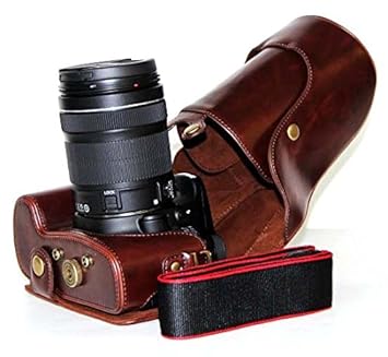 Protective compacto funda de piel con correa para el hombro para ...