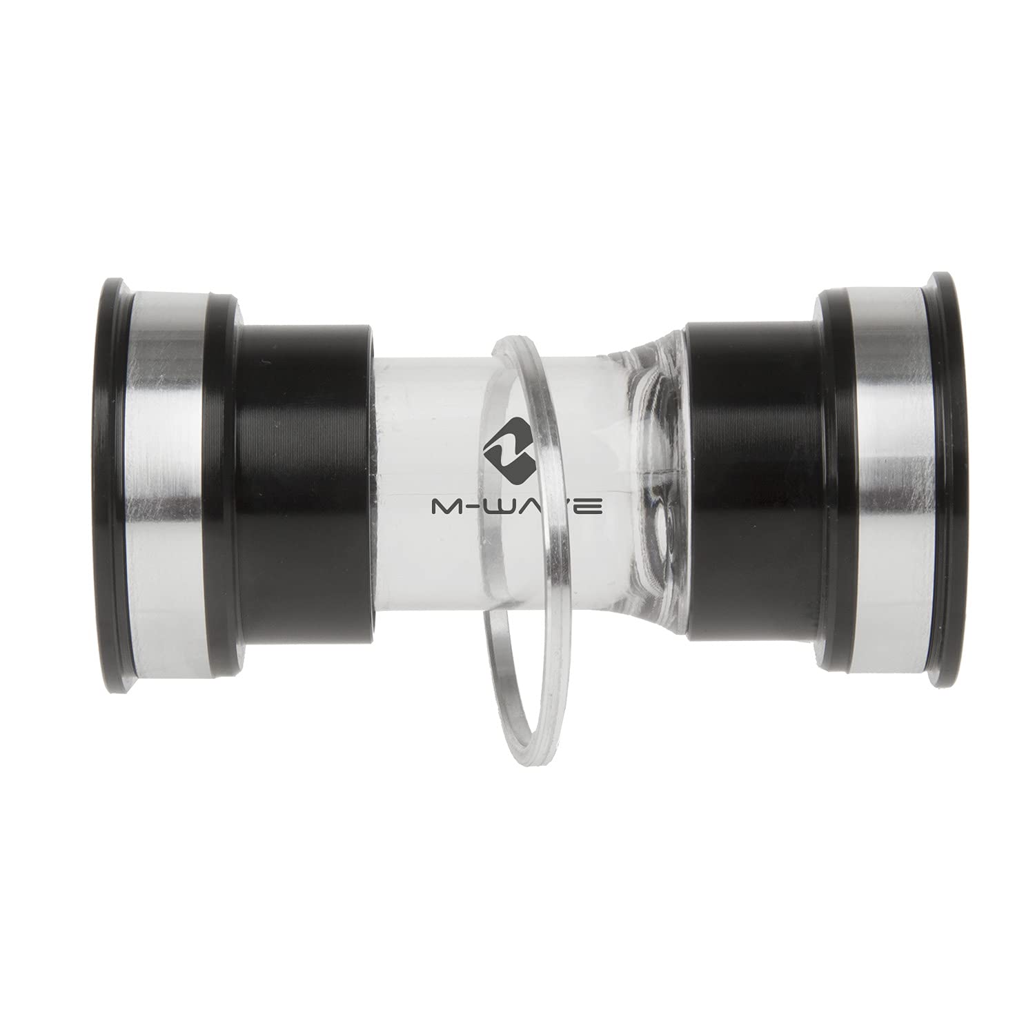 M-Wave Unisex Adult Carousel BB PF EX Pressfit Bottom Bracket, Black/Silver