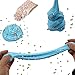 SLOUEASY - Sky Blue Fluffy Slime with Foam Beads, Soft and Non-Sticky Jumbo Floam Slime Stress Relief Toy Scented Sludge Slime Putty Clay Molds Craft Supplies,Beading Supplies(7oz)