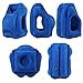 Angel Love Inflatable Travel Pillow, Inflatable Air Pillow with Ear Plugs, Eye Mask and Carrying Bag, Design for Airplane, Commute Transportation, Camping or Office Napping(Blue)