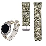 For Samsung Gear S2 SM-R720/R730 Replacement Watch Band - Feskio Accessory Soft Silicone Colourful Sport Wristband Strap Band Bracelet Common Design for Samsung Galaxy Gear S2 SM-720/SM-730 Smartwatch