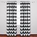 Deconovo Gray Striped Room Darkening Window Curtains Thermal Insulated Grey and Greyish White Striped Curtains for Bedroom 52W X 84L Gray 2 Panels