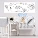 Whiteboard Sticker Paper Sheets, Easy Peel and Stick Dry Erase Contact Paper Upgrade 11 Ft Extra Wide, Self Adhesive Wall Paper Roll for Classroom, Planning, Office, Kid Painting, 3 Dry Erase Markers