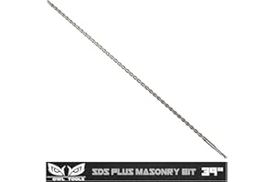 Owl Tools SDS Plus 1/2 Inch x 39 Inch Masonry Drill Bit for Rotary Hammers (Industrial Grade Carbide Tipped) Extra Long Perfect for Concrete, Cement, Brick, Stone, and More!