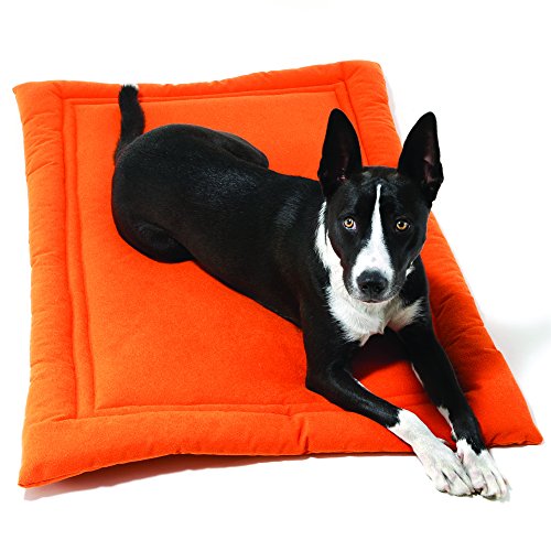 Jax and Bones  30 x 19-Inch Crypton Water Resistant Cozy Dog Mat, Medium, Persimmon - Thumbnail 5