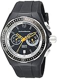 Technomarine Men's 'Cruise' Quartz Stainless Steel and Silicone Casual Watch, Color:Black (Model: TM-115331)