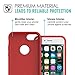 For iPhone 7 Case - MoKo Slim Fit Shockproof Liquid Silicone Gel Rubber Protective Case Soft Touch Back Cover for Apple iPhone 7 2016, RED
