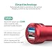 USB Car Charger RAVPower 24W 4.8A Metal Dual Car Adapter, Compatible iPhone Xs XS Max XR X 8 7 Plus, iPad Pro Air Mini, Galaxy S9 S8 S7 S6 Edge Note, Tablet and More (Red)
