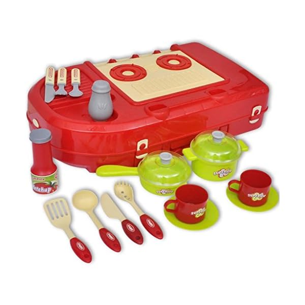 vidaXL Kinderspielküche mit Licht Sound Kinderküche Spielküche Spielzeug – Bild 7