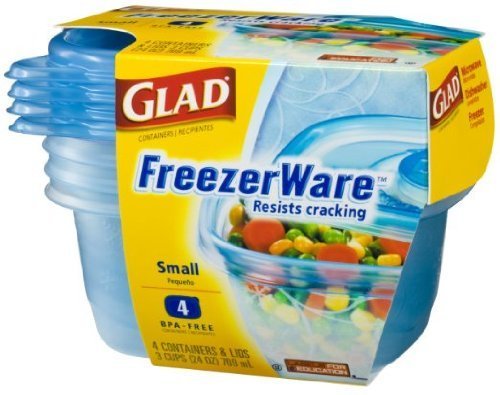 Photo 1 of Glad FreezerWare Small Food Storage Containers