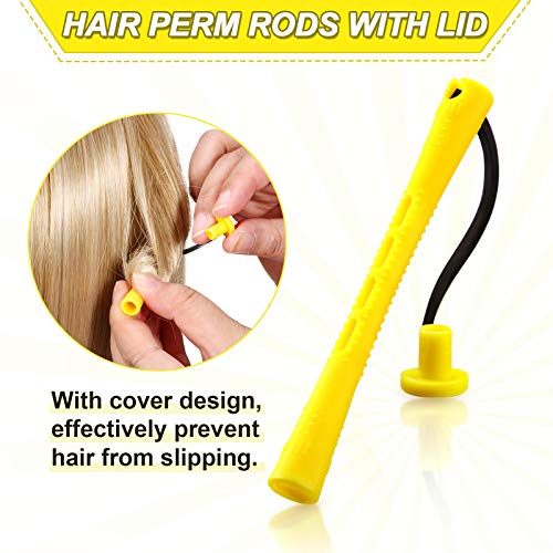80-Pieces-Hair-Perm-Rods-Set-Cold-Wave-Rods-Hair-Rollers-Plastic-Perming-Rods-Curlers-for-Hairdressing-Styling-Yellow028-Inch